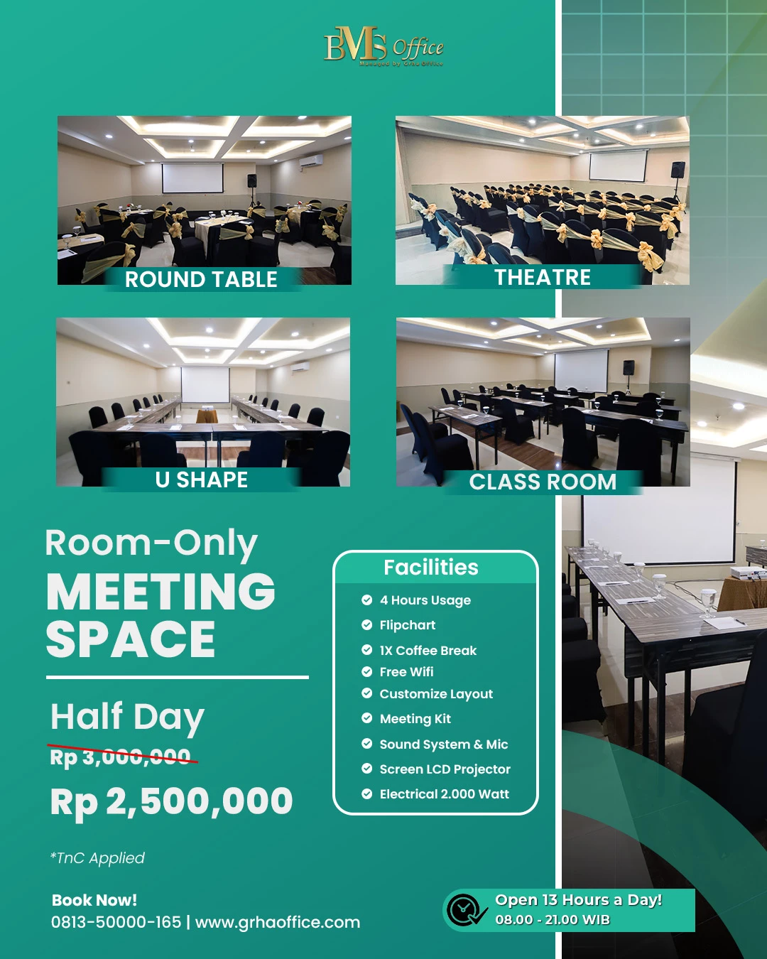 Paket Half Day Profesional Hanya Rp 2,5 Juta!